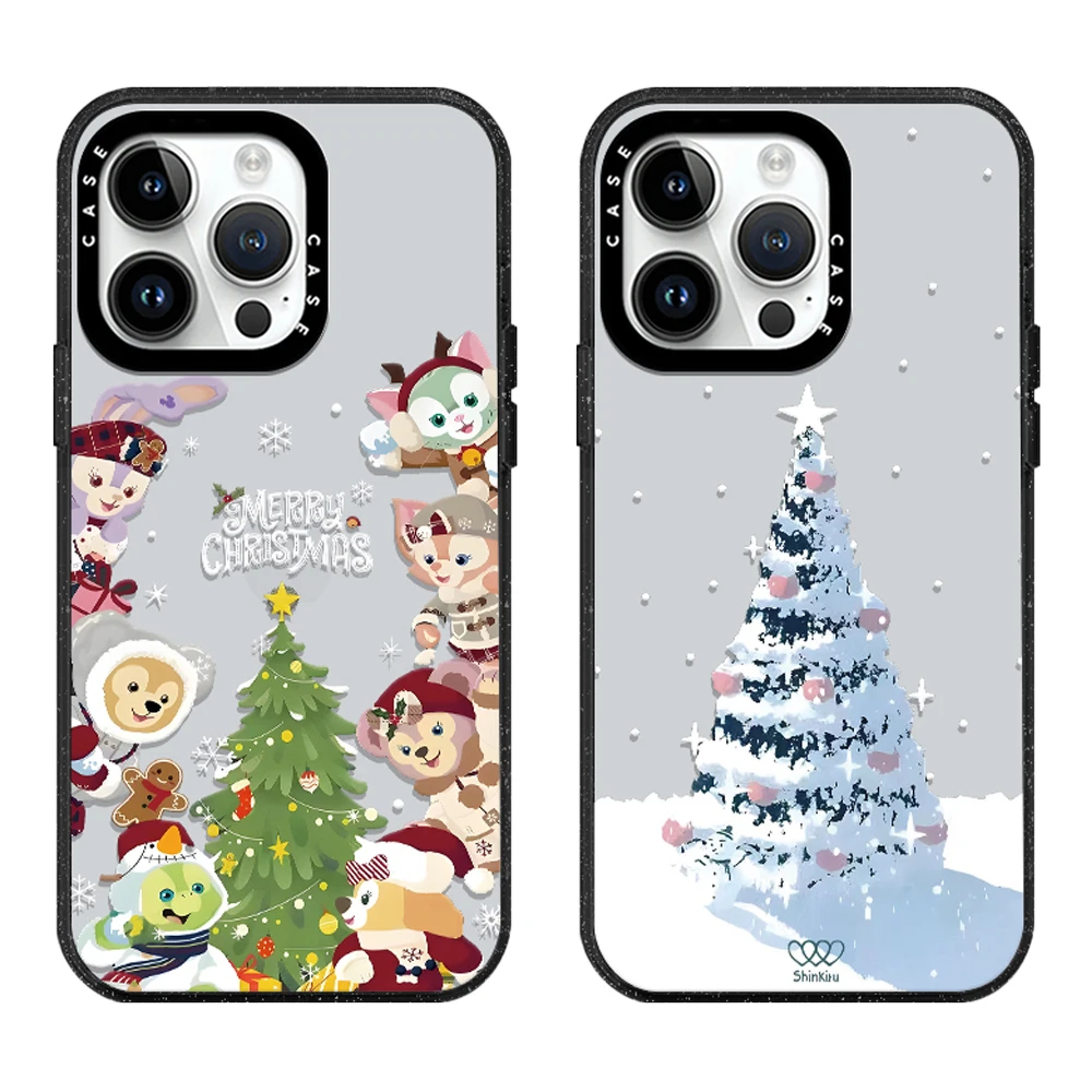 Christmas Gift Tree Merry Festival Snow Acrylic Phone Case With MagSafe For iPhone 16 15 14 13 12 Pro Max Plus Back Cover