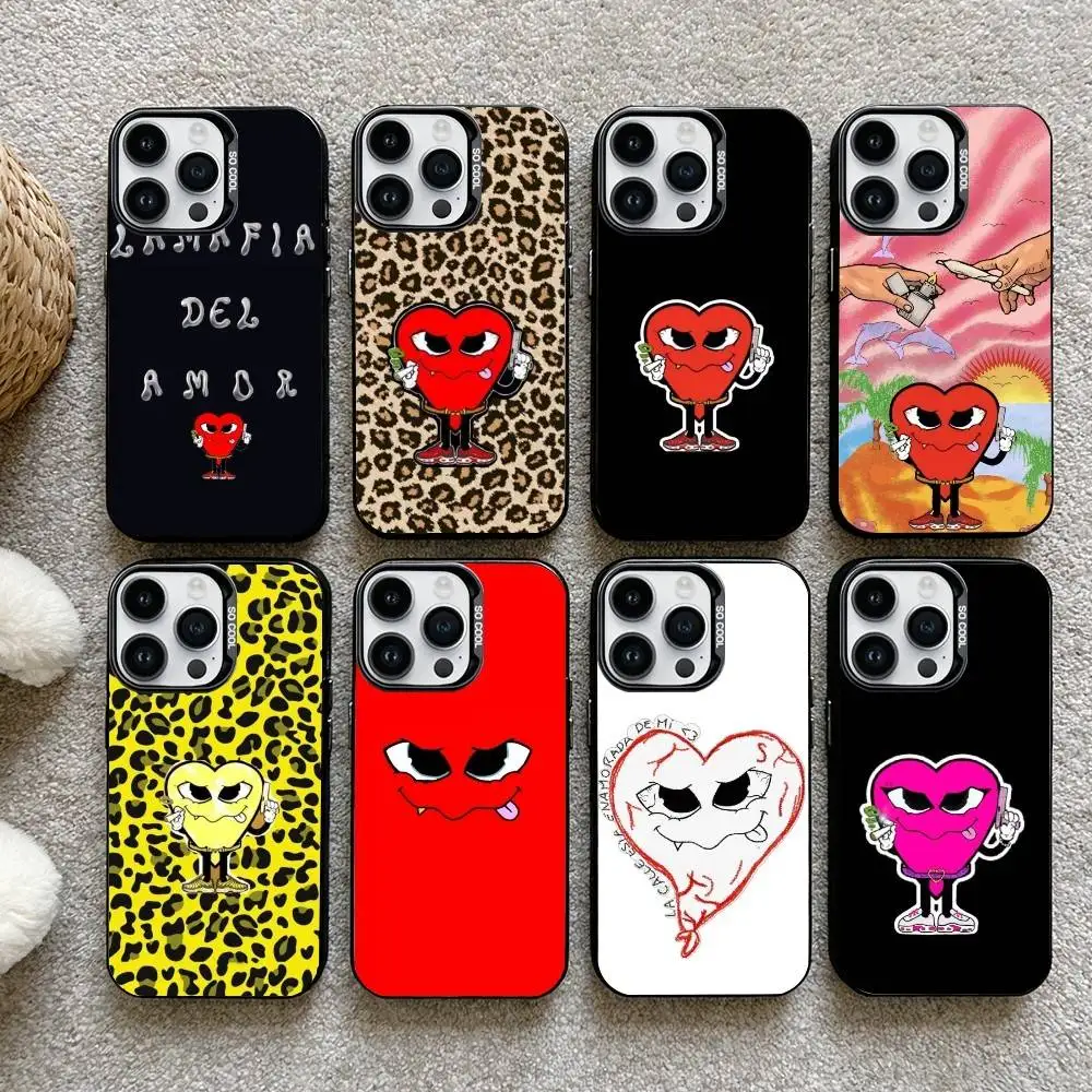 

La Mafia Del Amor Love Mafia Phone Case For iPhone 16,15,14,13,12,17,Pro,MAX Black Matte Shockproof Cover