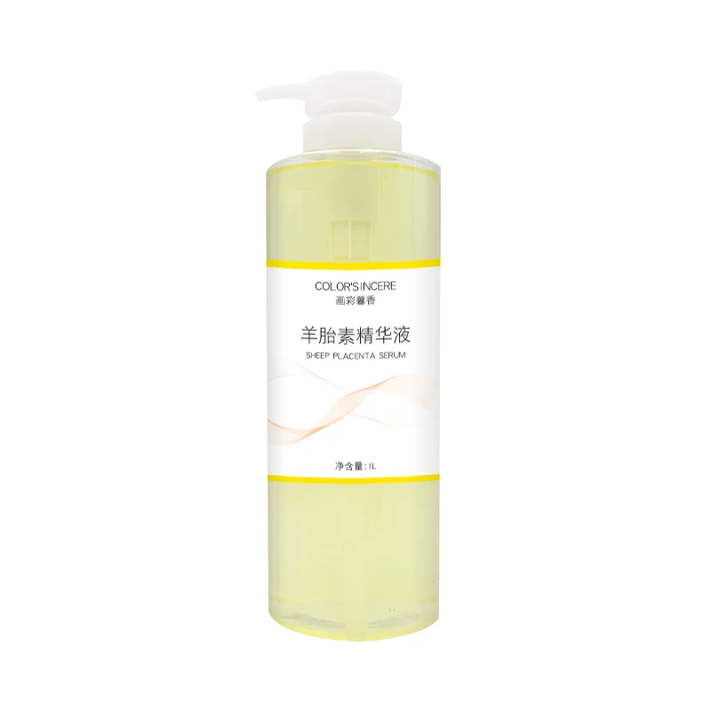 Sheep Placenta Essence Liquid Lifting And Firming Anti Aging Whitening Plant Cosmetics OEM 1000g Face Skin Care