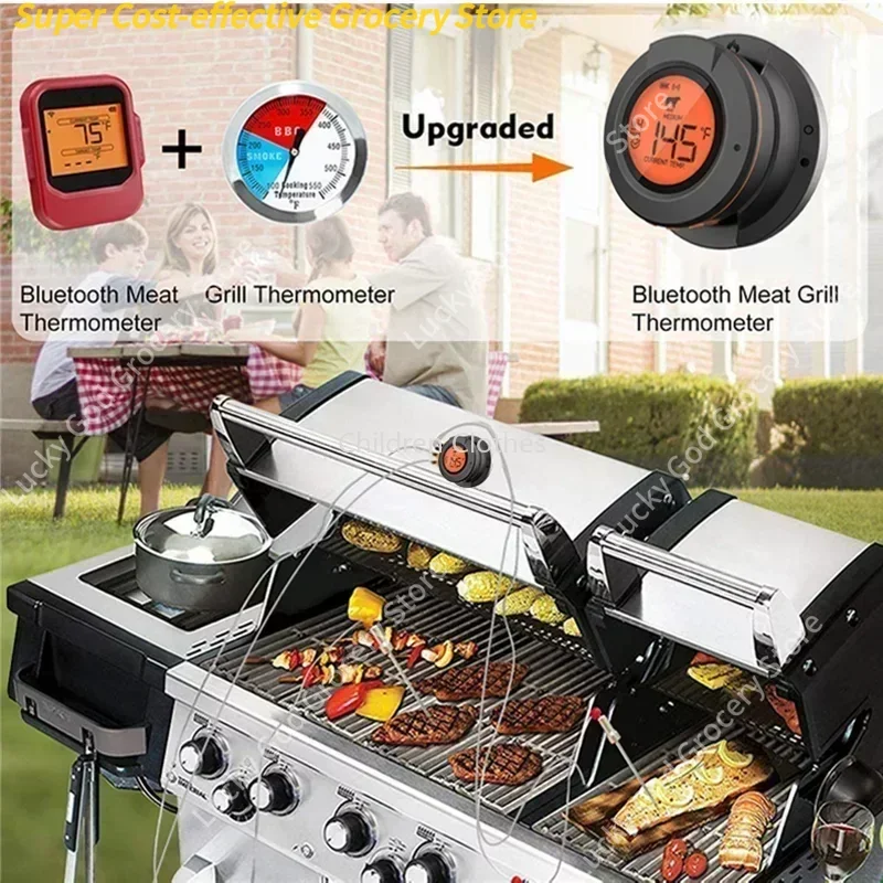 جديد الغذاء الطبخ بلوتوث اللاسلكية شواء ميزان الحرارة عن بعد تحقيقات الذكية الرقمية بلوتوث الشواء ميزان الحرارة App التحكم المجاني #2