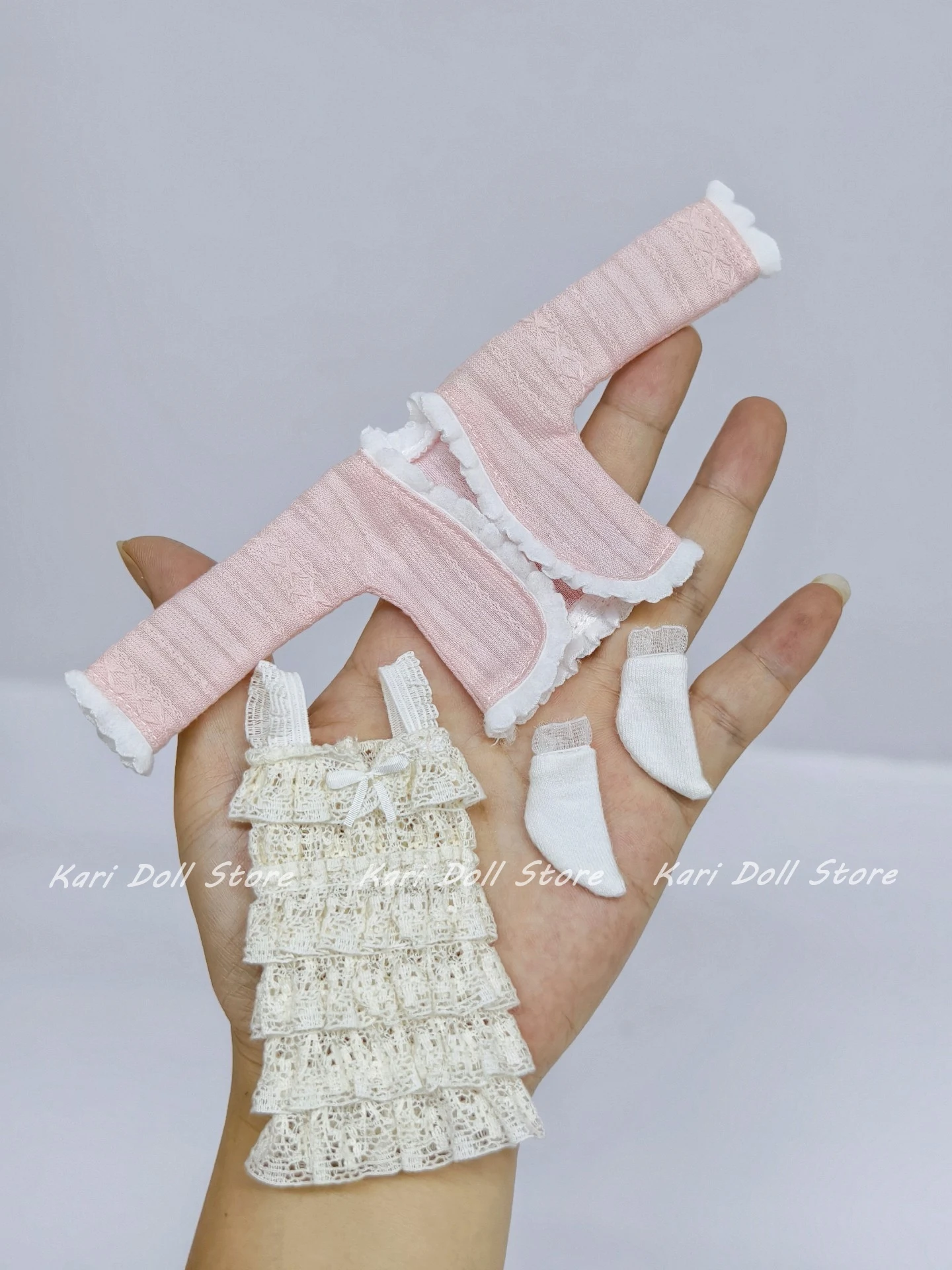 

Комплект одежды для куклы 2026 Kari: розовый кардиган и юбка-комбинация для кукол Landazz, Landoudou, Azone