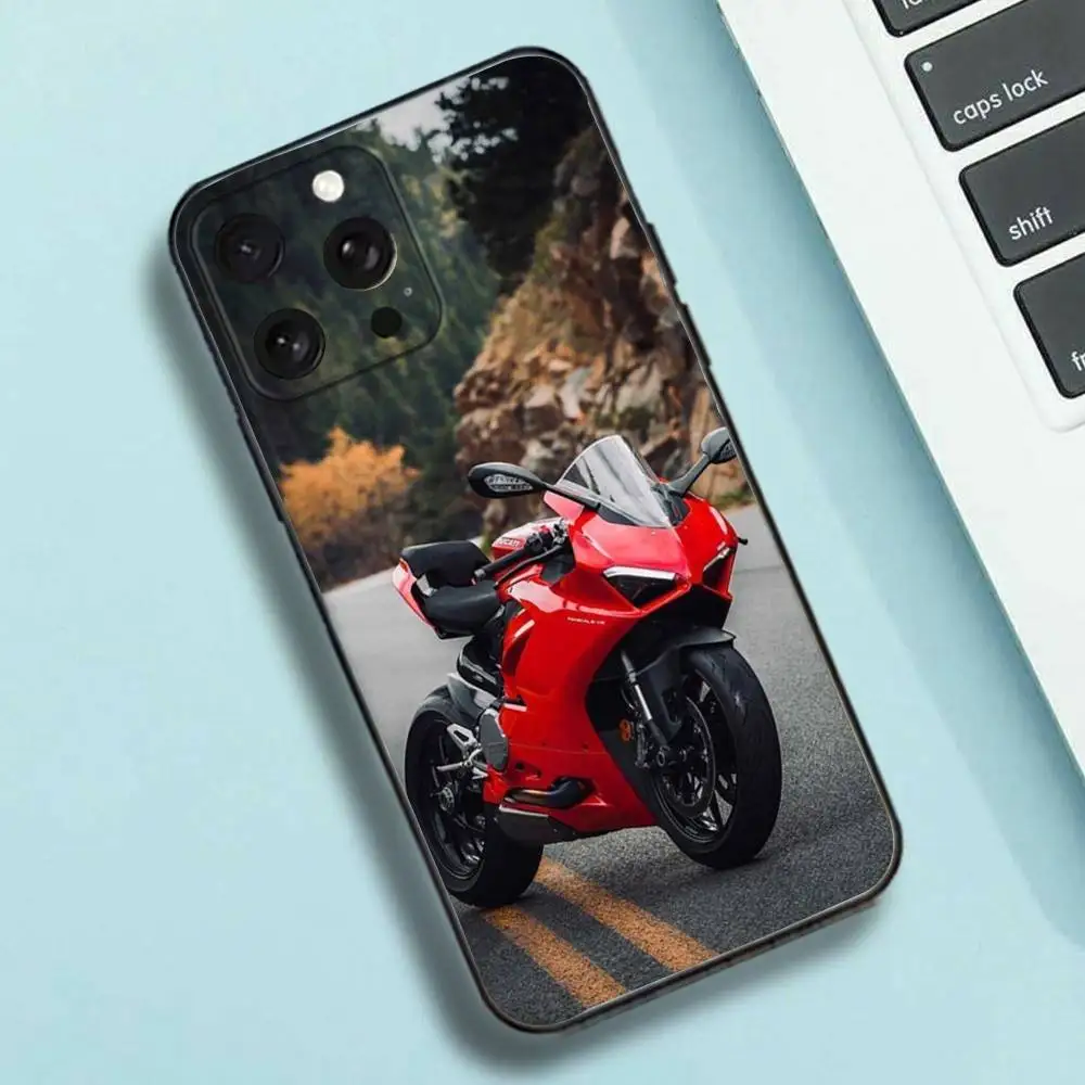 D-Ducati-ES M-Motorcycle-916 Phone Case For iPhone 16e,16,15,14,13,12,11,Pro,X,XS,Max,XR,Plus,Mini Soft Black Cover - Image 2