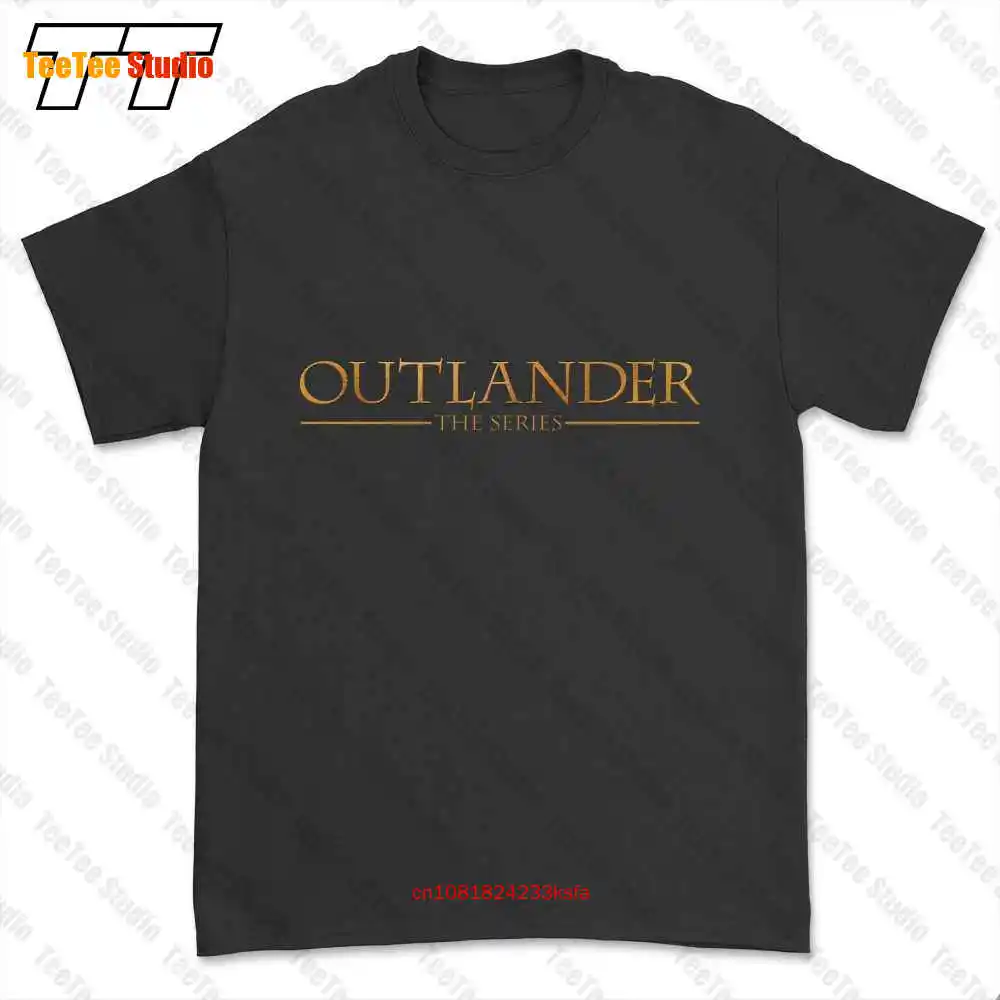 Outlander The Series Golden Text Logo T-shirt Tee QQ7E