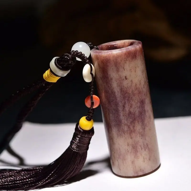 Natural aged camel bone art, hand-carved and polished antique-style small ornaments, collectible cultural items