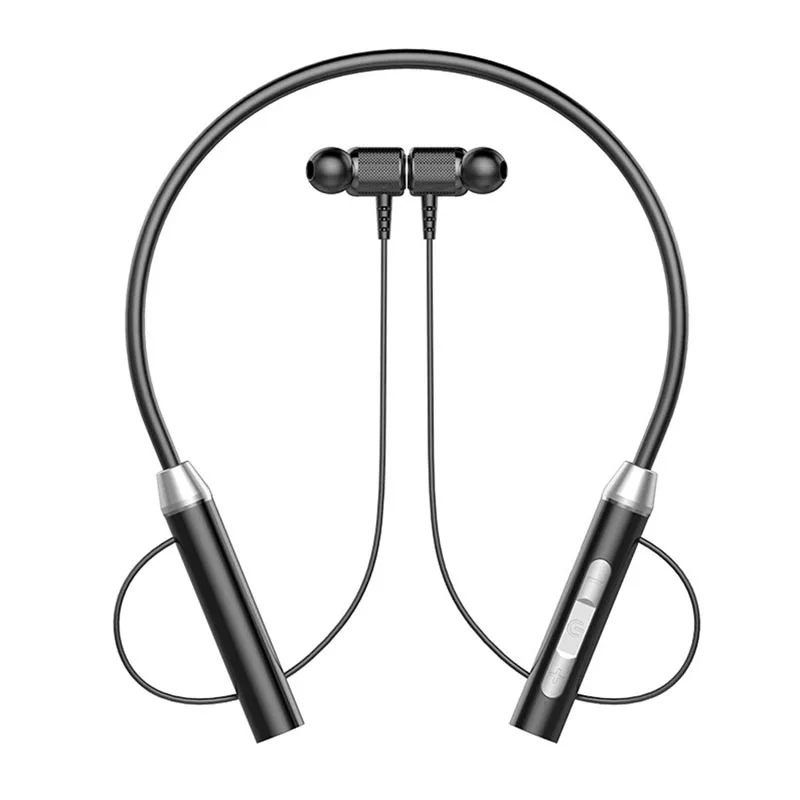 Bluetooth Earphones Wireless Headphones Magnetic Sport Neckband Neck-hanging TWS Earbuds Headset with Mic for Smart Cellphones