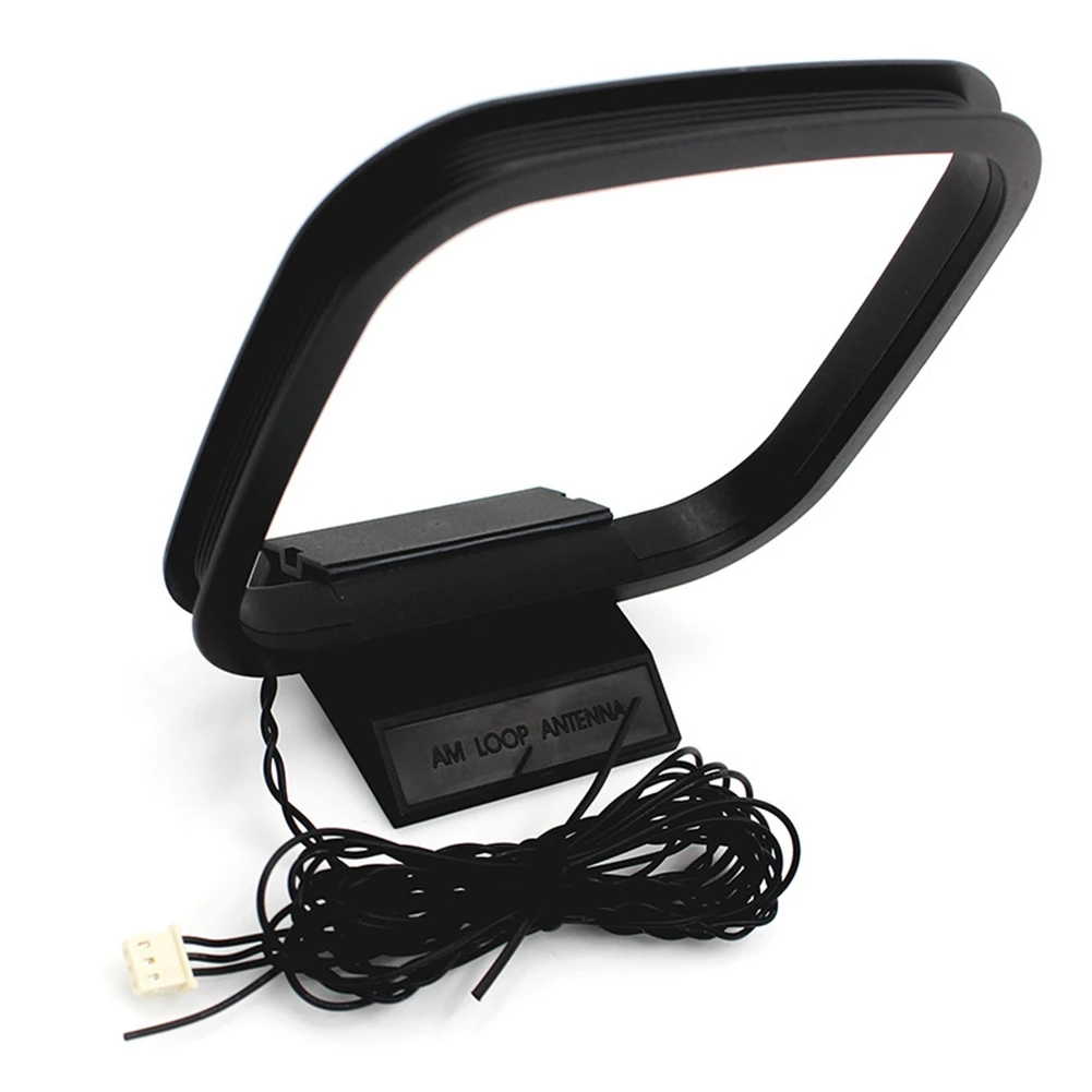 ZIZI 1PCS FM AM Loop Antenna for Receiver with 3-Pin Mini Connector for Chaine Stereo AV Receiver Systems