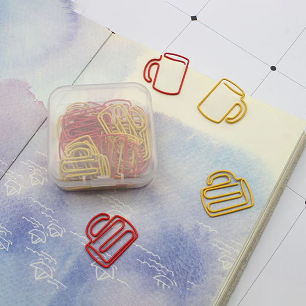 

20pcs Paper Alloy Office Supplies Novel School Supplies School Stationery File Holder Paper Clips Gifts