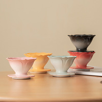 Porcelain Coffee Dripper Ceramic Coffee Filter Cup Manual Brew Tool Chic Home Barista Accessories Reusable Filter