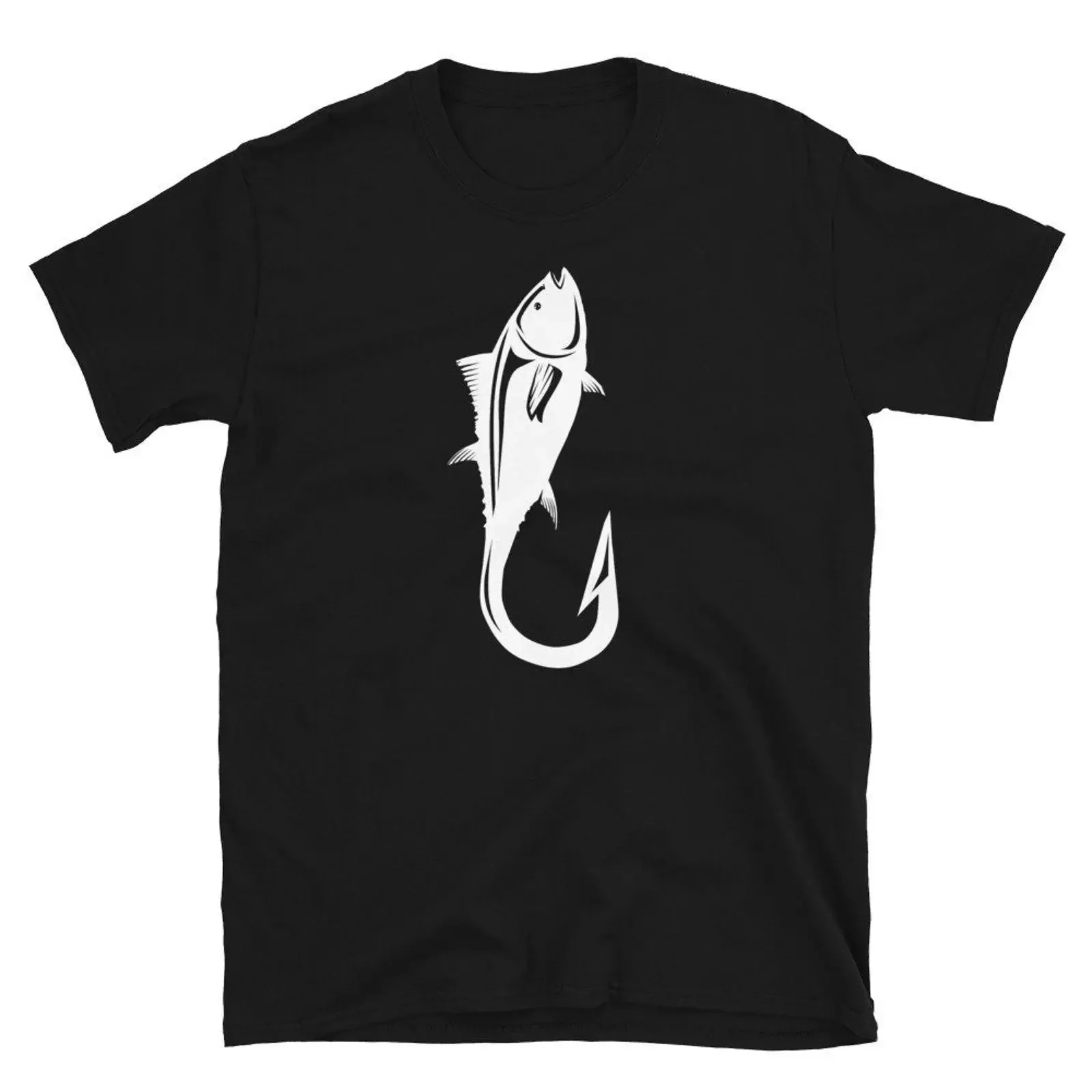 Men's Deep Sea Tuna Fishing T Shirt Fish Hook Casual Cool for Deepsea Fishermen vintage Washed homme streetwear Comfortable