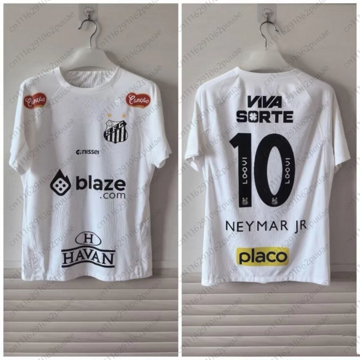 Santos Fußballtrikot 2026 Nr. 10 Fan-Fußballshirt Unisex Kurzarm Sportbekleidung Schnelltrocknend Atmungsaktiv Familien-Set – Detail 6