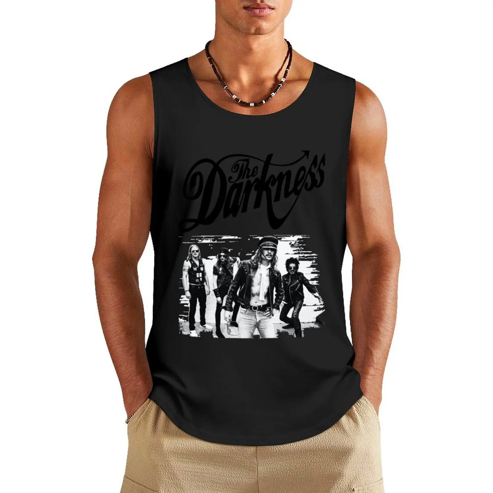 

Майка The Darkness Band, спортивные футболки для мужчин, футболка без рукавов, быстросохнущая футболка, одежда в стиле аниме