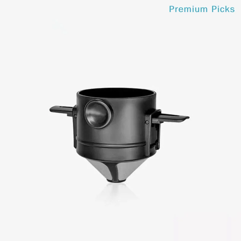 portableCoffee Filter Cup Foldable Portable Design Dual Mesh Reusable Dripper for Home Travel Camping Convenience