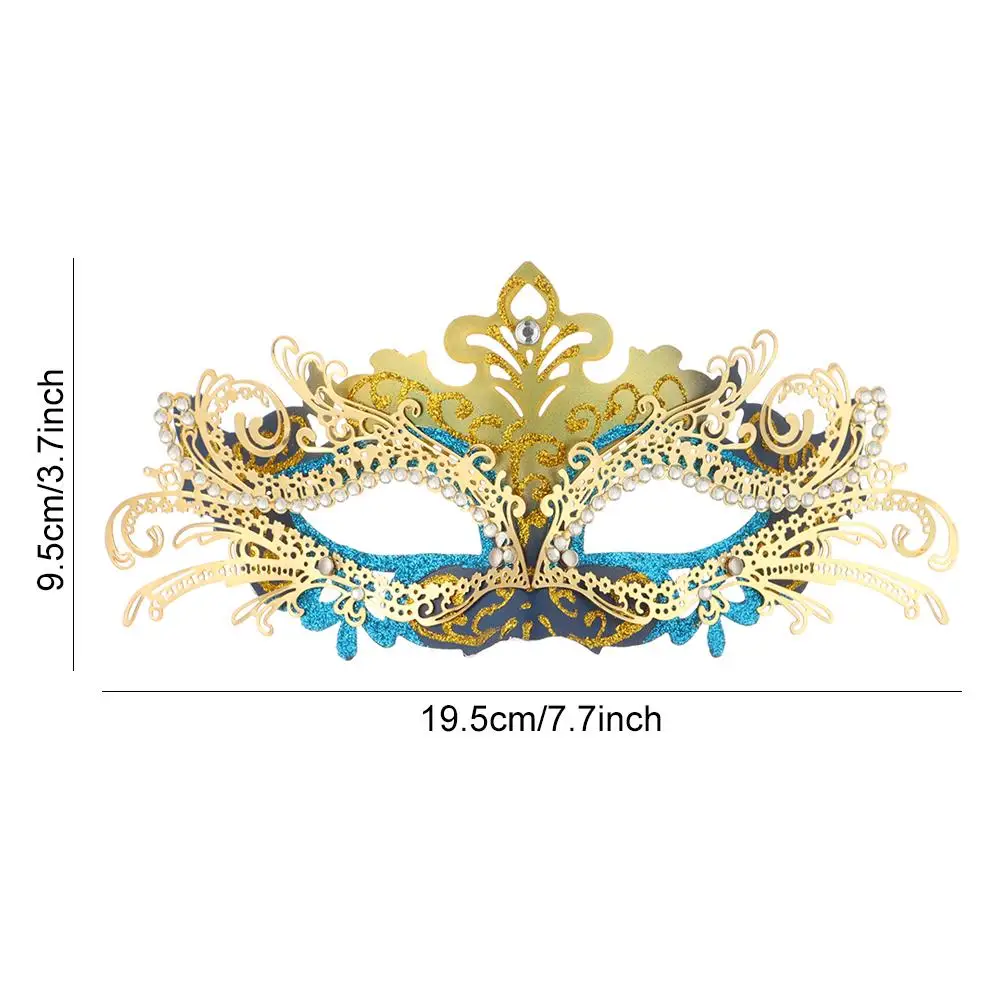 Party Venetian Phoenix Tail Flower Halloween Masquerade Mask Costume Mask with Holding Stick