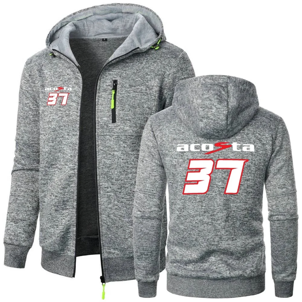 Pedro Acosta 37 moletom jaqueta expedição dos homens com capuz outwear lã quente casacos chiques acampamento esportes hoodies camisa