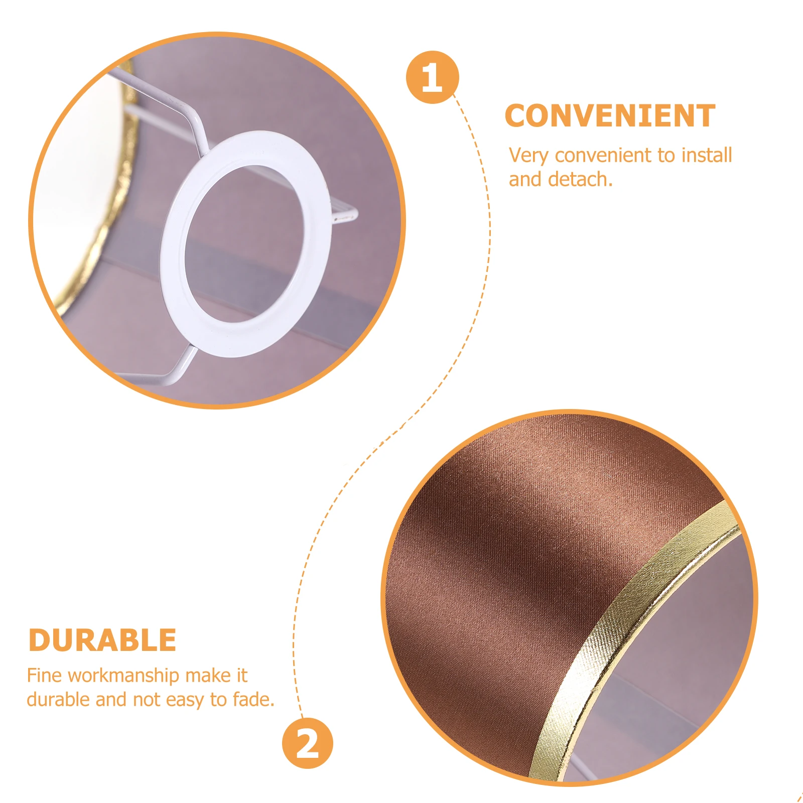 

Fabric Lamp Shade Soft Touch Durable Material Suitable Bedroom Living Room Study Simple Color Replacement Lampshade Household