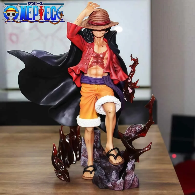 ใหม่One Piece Luffyอะนิเมะรูปสี่จักรพรรดิลิงD.Luffy Action Figurine 25ซม.Pvcตุ๊กตารุ่นสะสมของเล่น