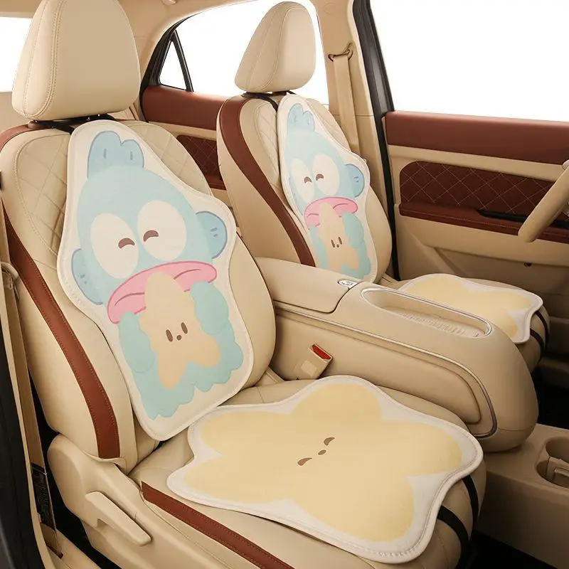 

Sanrio Cartoon Hangyodon Car Winter Seat Cushion Kawaii Anime Soft Comfortable Car Universal Chair Cushion Car Accessories Gifts