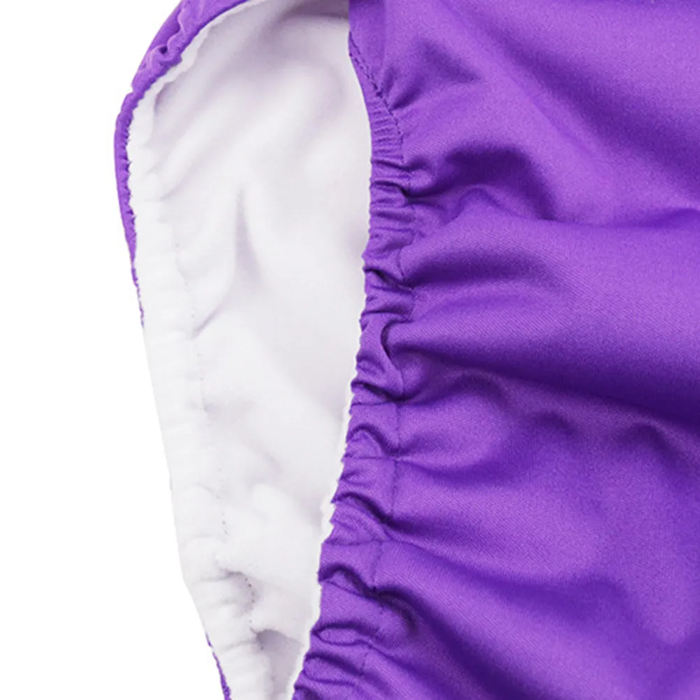 Adult Diapers Adjustable Washable Waterproof Underwear Shorts for Mild Incontinence Elderly Patients Dark Purple