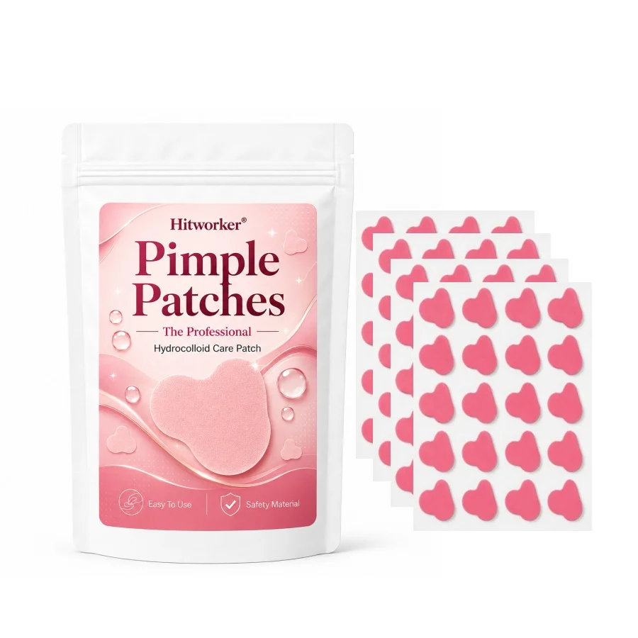 Pink Hydrocolloid Pimple Patches Cute Cloud Shaped Acne Spot Stickers Ultra-Thin Blemish Cover for Daily Skincare - view 3