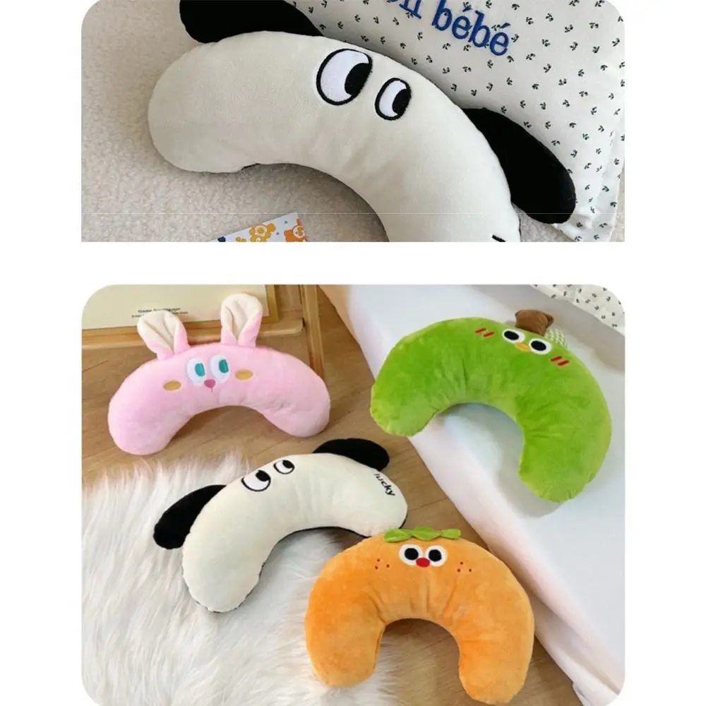 Unique Neck Protection Cat U-shaped Pillow Sleep Together Soft Pet Kitten Chin Pad Anti-slip Half Donut Puppy Headrest Sofa