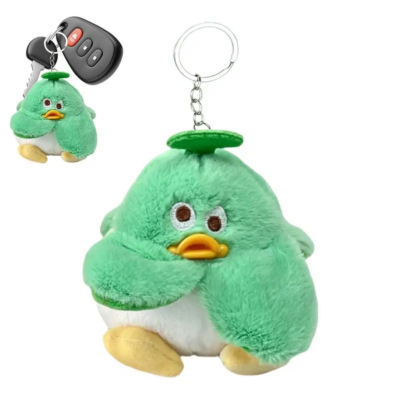 Backpack Stuffed Pendant Cute Cartoon Duck Stuffed Keychain Pendant Chic Bag Pendant Phone Case Charm Huggable Companion For