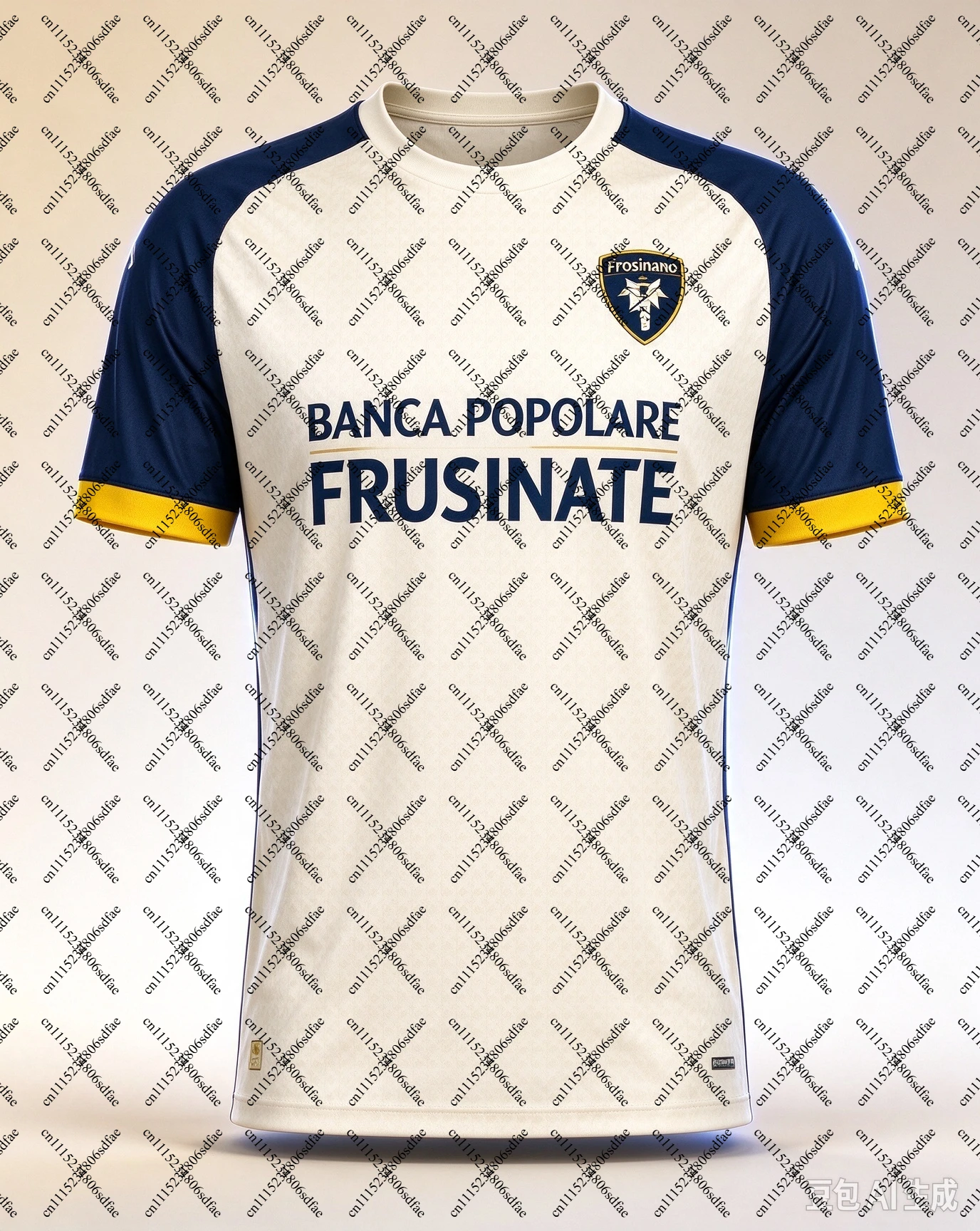 26‑27 Frosinone Football Jersey Shirt, Men Summer Fan Match Tee, Supporter Breathable Quick‑Drying Athletic Short Sleeve Top