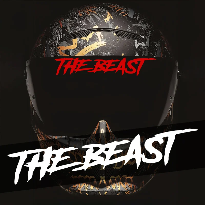 1개입 '더 비스트' 그래피티 자동차 오토바이 스티커, 헬멧 자동차 바디용 트렌디 데칼, 눈에 띄는 차량 액세서리 스티커