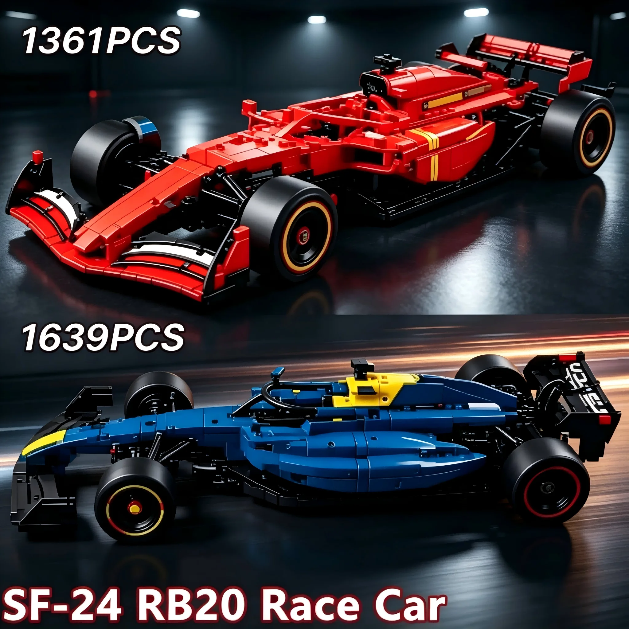 new-1361-1639-1675-pieces-of-rb20-sf24-mcl39-racing-kits-1-8-scale-diy-collectible-assembly-home-decor-gift-items