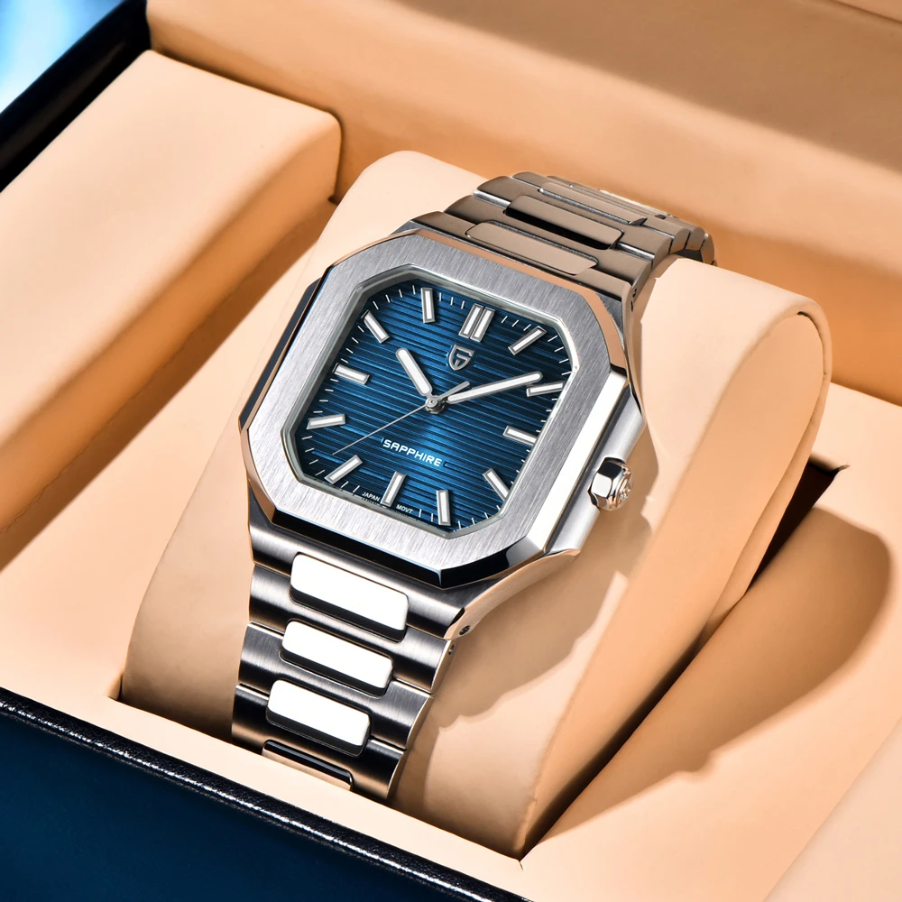 PAGANI DESIGN 2025 Nuovi orologi da uomo Orologi da uomo al quarzo di lusso leggeri Orologi impermeabili Vetro zaffiro da uomo in acciaio inossidabile