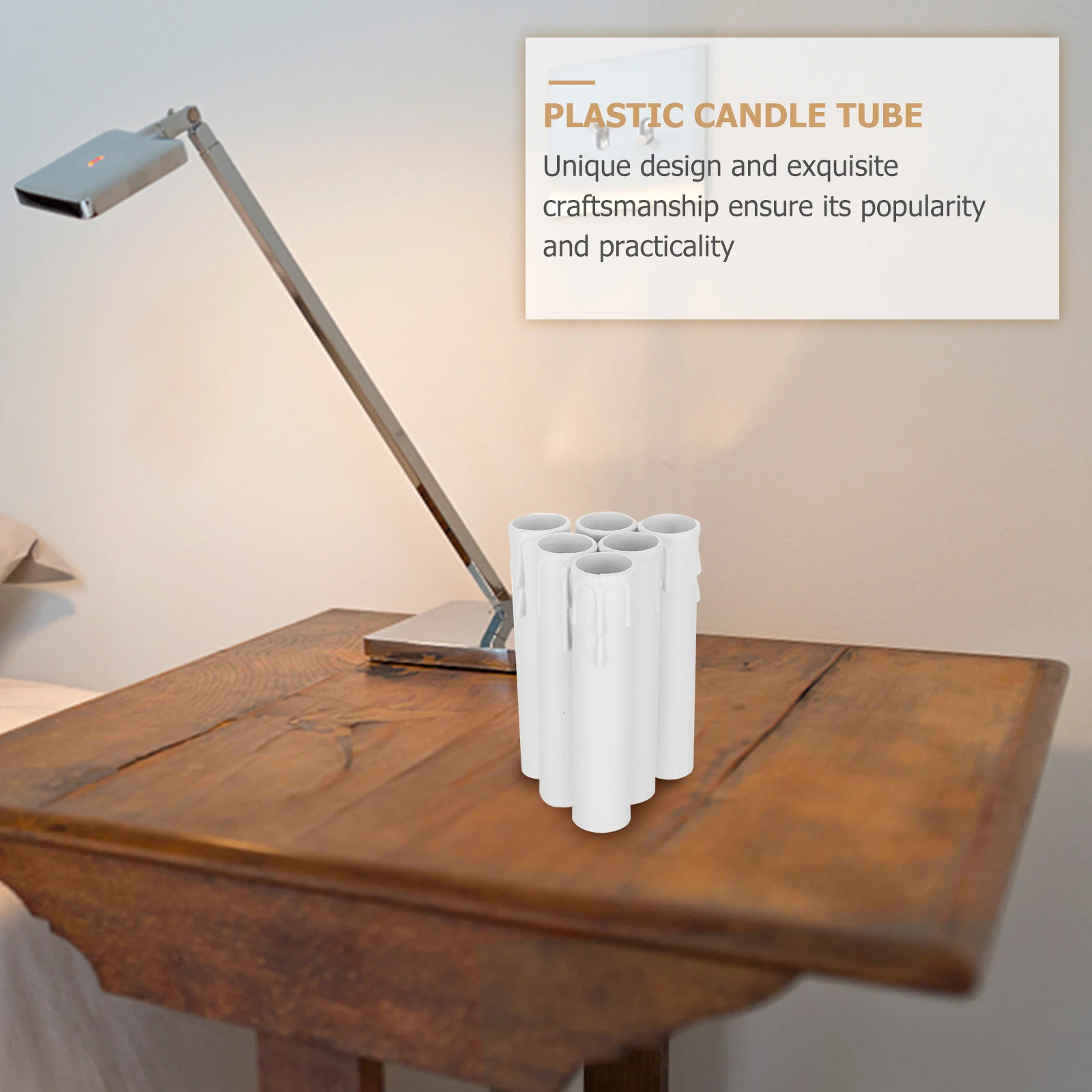 

20pcs Plastic Tubes Teardrop Design Decorative Lamp Holder For Wedding Party Home Lighting Fixture Led Accessories