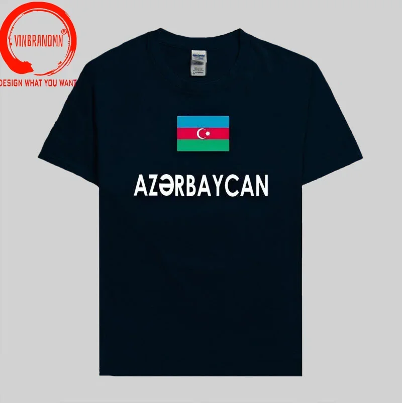 Azerbaijan Azerbaijani men t shirts 2021 jerseys nation team tshirt 100% cotton t-shirt clothing tees country sporting flags AZE