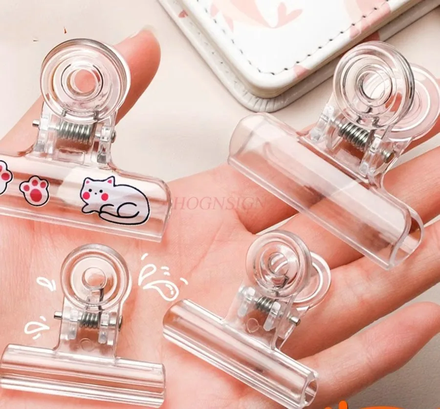 

Прозрачный зажим, акриловый зажим для длинного хвоста, зажим «ласточкин хвост», большая экзаменационная бумага, книга, канцелярский зажим, милый смешанный набор, студенческий м