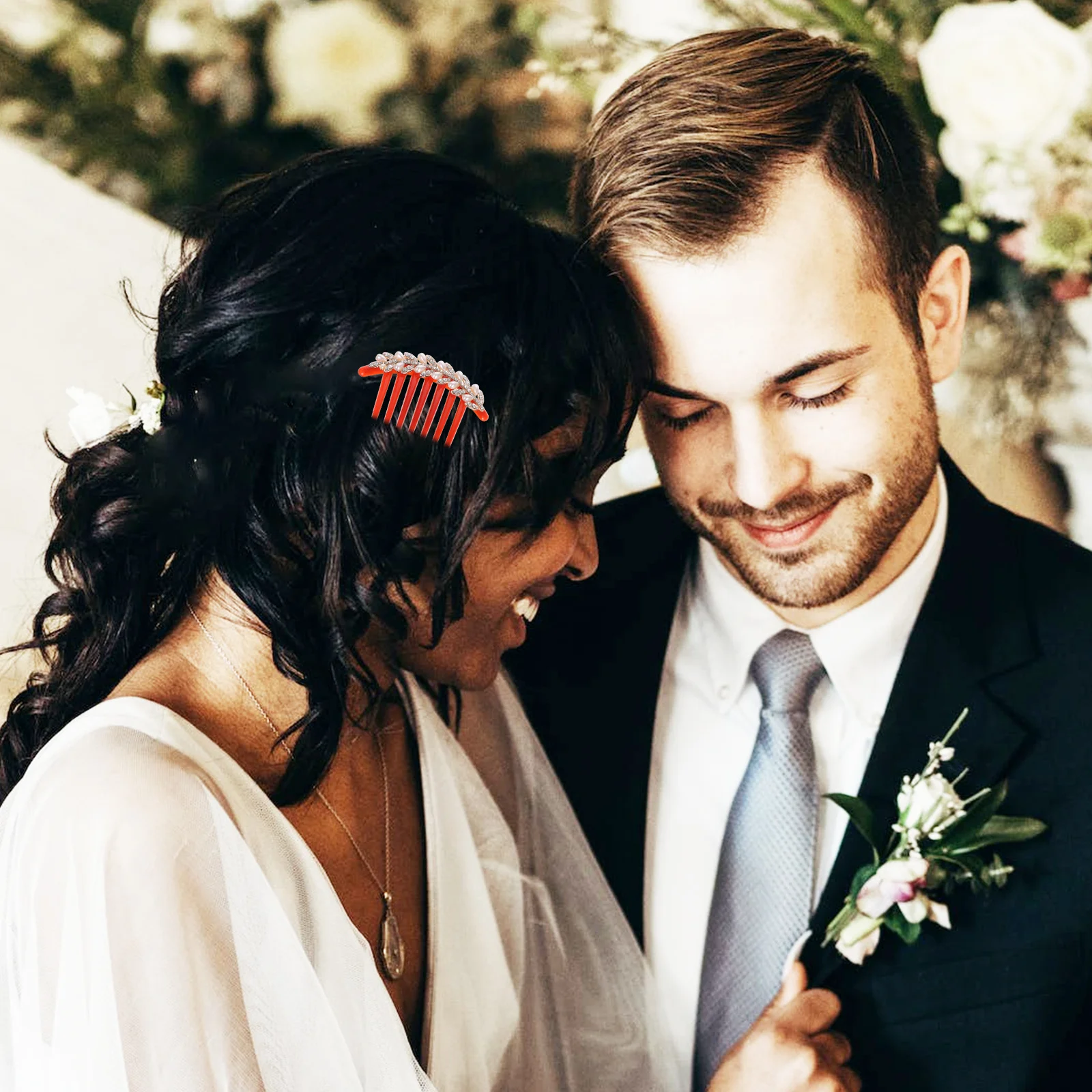 Butterfly Hair Comb Vintage Decorative Side Comb For Wedding Bridal Hairstyle Rhinestone Pearl Hair Styling Accessory