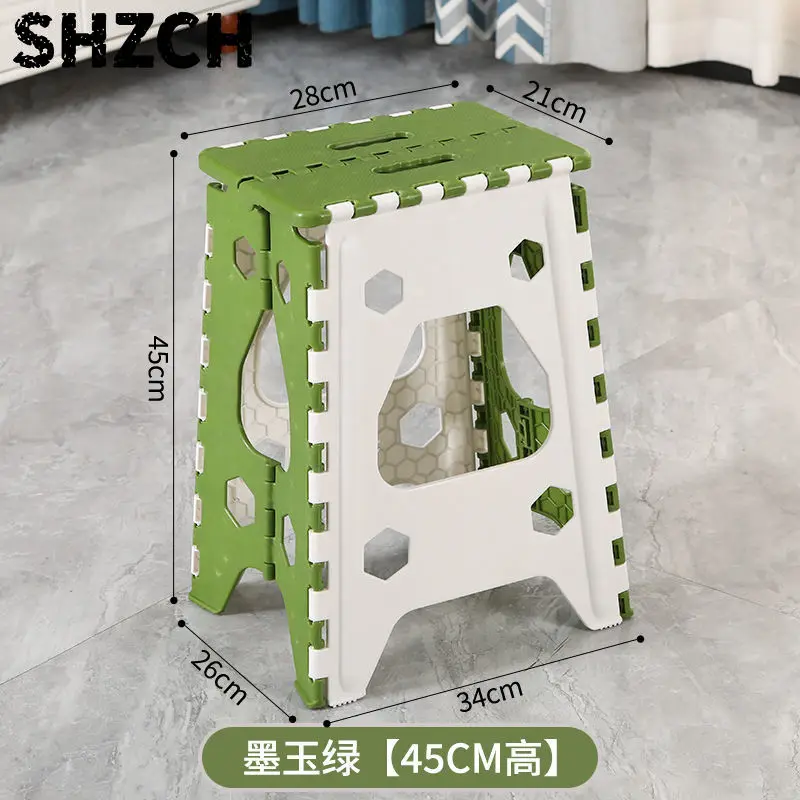 Heavy Duty Folding Stool-Portable Plastic Chair for Indoor/Outdoor Use Compact Camping Seats with Non-Slip Feet for Adults& Kids