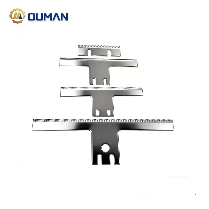 Custom Drawing Services Ou Man Technology Vertical Packaging Machine T-Type Serrated Tooth Knife Bearing Core Durable Cutter