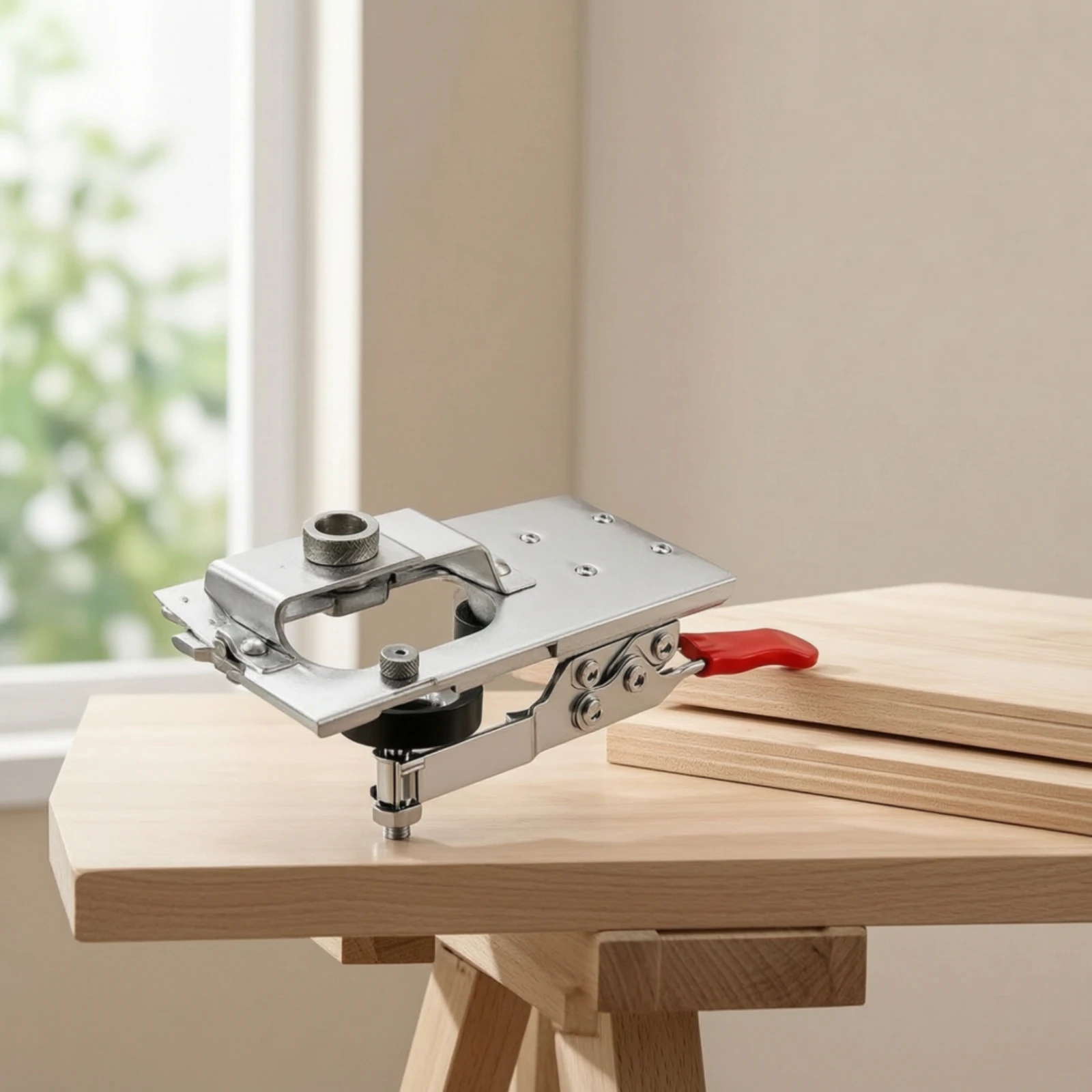 Plantilla de 35 mm para bisagr - Woodworking Jig reseña y precio