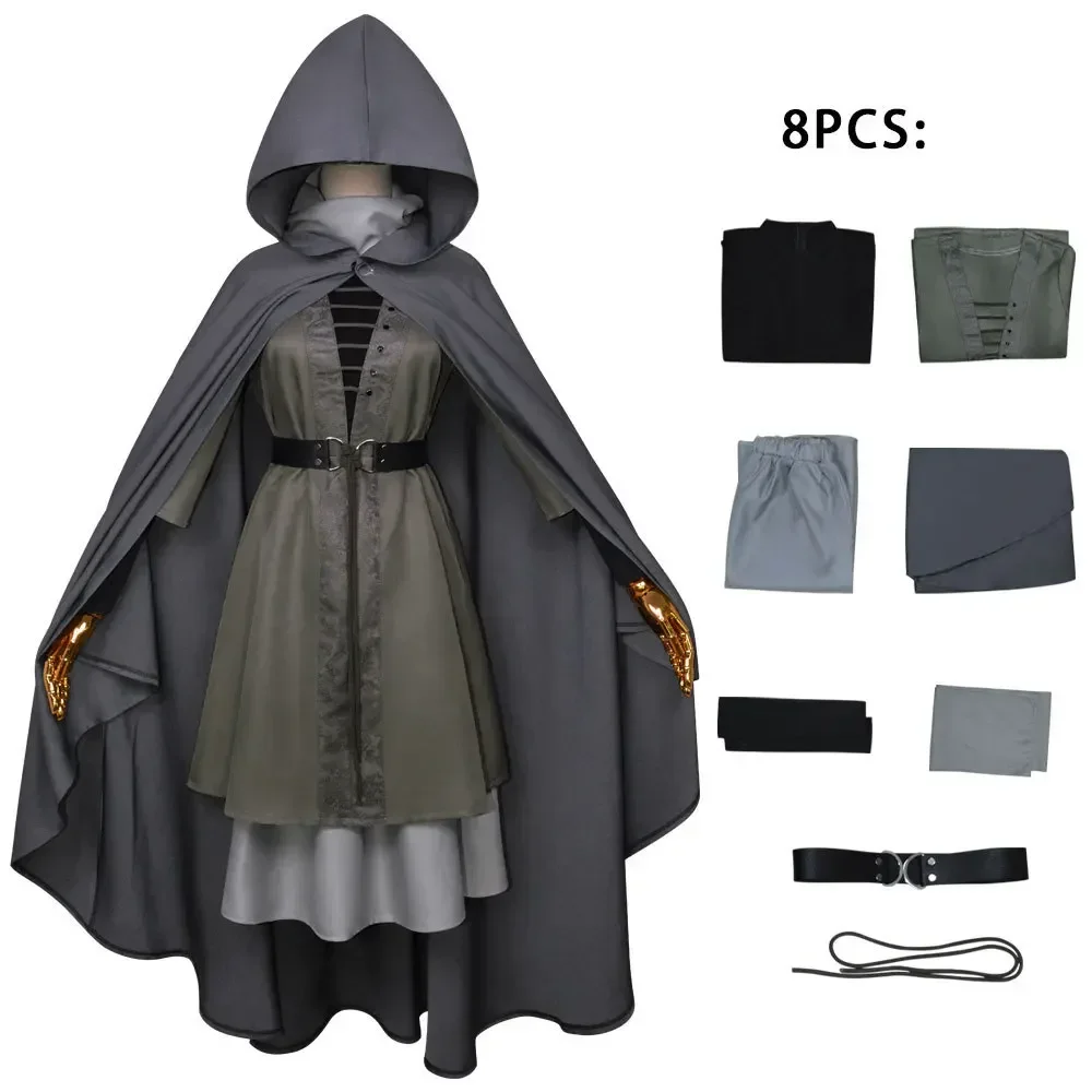 2025 Game Melina Cosplay Role Play Cloak Dress Belt Suits Game ER Costume Adult Roleplay Outfits Fancy Dress Up Party Clothes