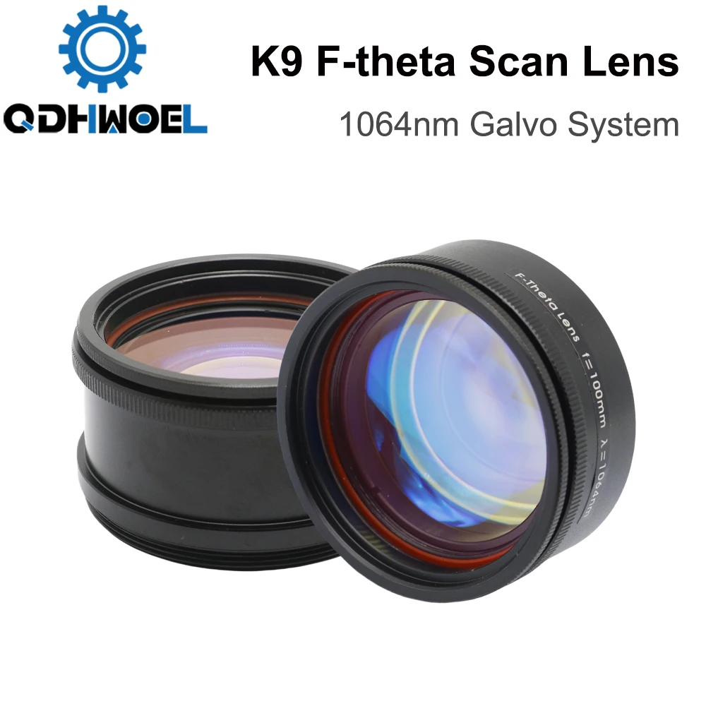 

QDHWOEL K9 F-theta Scan Lens Thread M39 & M55 1064nm Galvo System for 1064nm YAG Optical Fiber Laser Marking Machine Parts