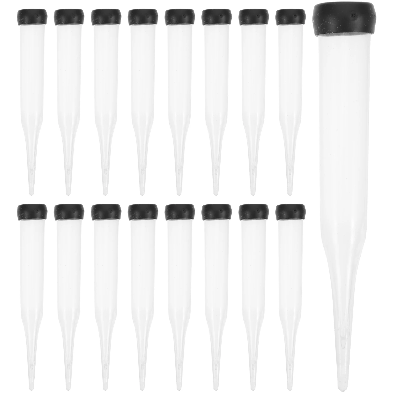 50pcs Plastic Fresh Flower Nutrition Tube With Cap Water Storage Tube Keep Fresh Hydroponic Container Floral Diy Water Tube For