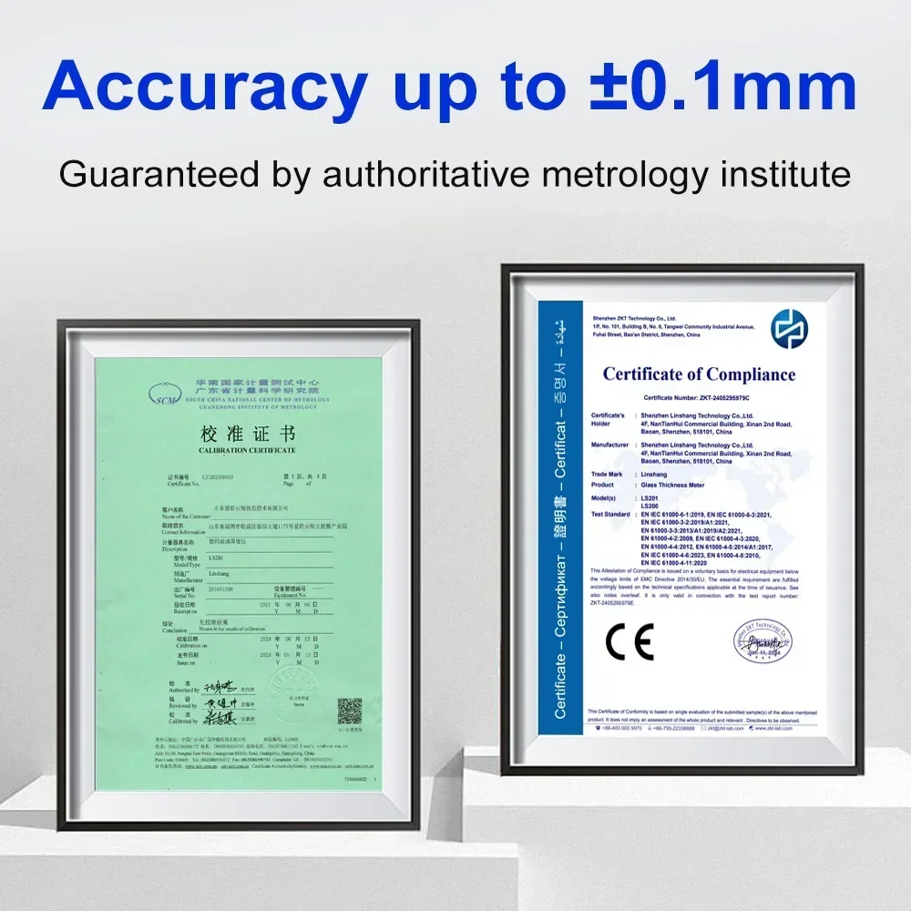 

2026NEW In Stock LS201 Curtain Wall Glass Thickness Meter Measuring Device Digital Glass Thickness Gauge