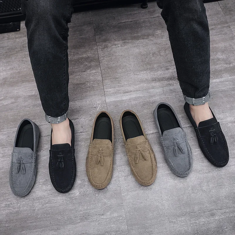 Brand Spring Summer Hot Sell Moccasins Men Loafers High Quality Patent Leather Shoes Men Flats Lightweight Driving Shoes 2025