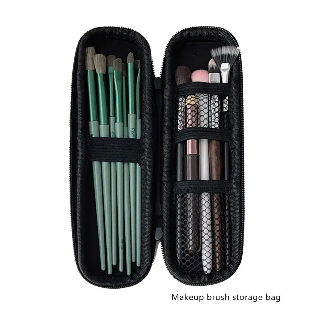 Soporte portátil para brochas de maquillaje, bolsa de almacenamiento de cosméticos, lápiz labial, caja de bolígrafos, herramienta organizadora R3U7