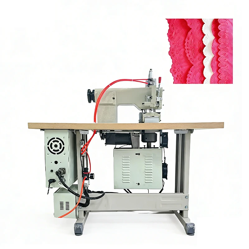 Industrial Ultrasonic Lace Sewing Machine for NonWoven Fabric Leather Garment Factories Supporting Edge Sealing Embossing Lace