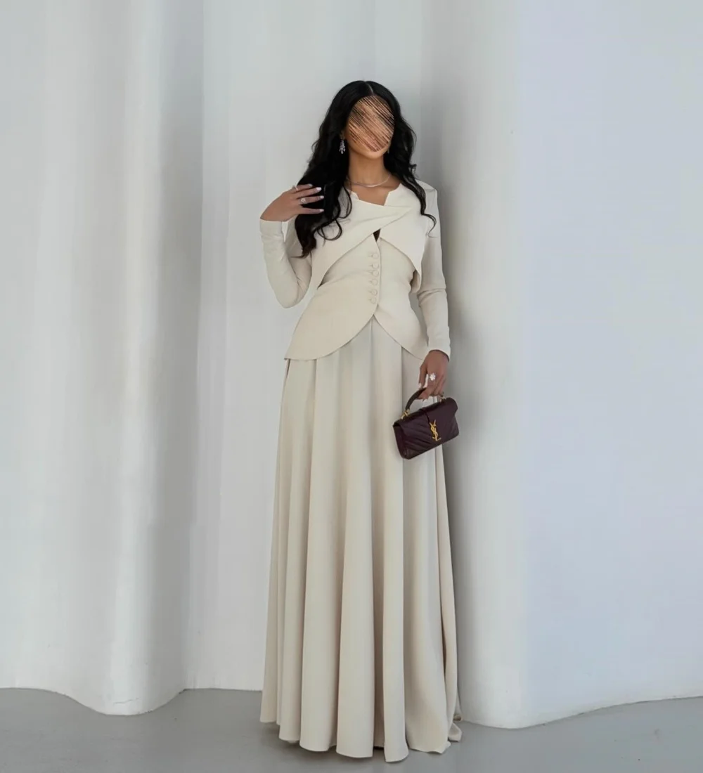 Customized Modern Style Sizes Available Jersey Pleat Ruched Button A-line V-neck Long Dresses Evening Dresses For Birthday Party