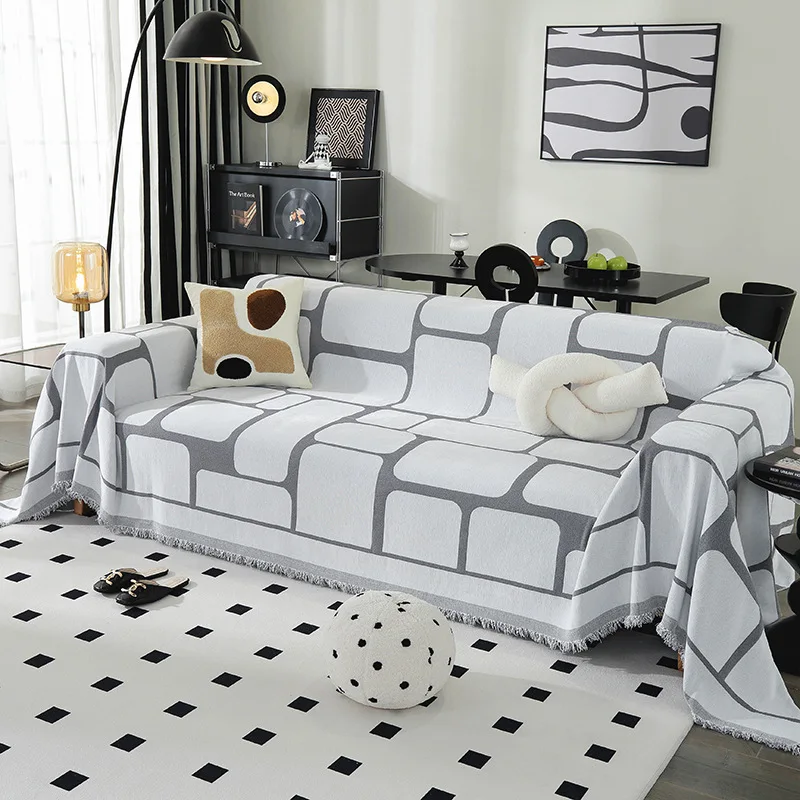 Chenier Sofa Towel Is Suitable for All Seasons with Anti Slip and Double-sided Sofa Cover Fabric To Prevent Cat Scratching