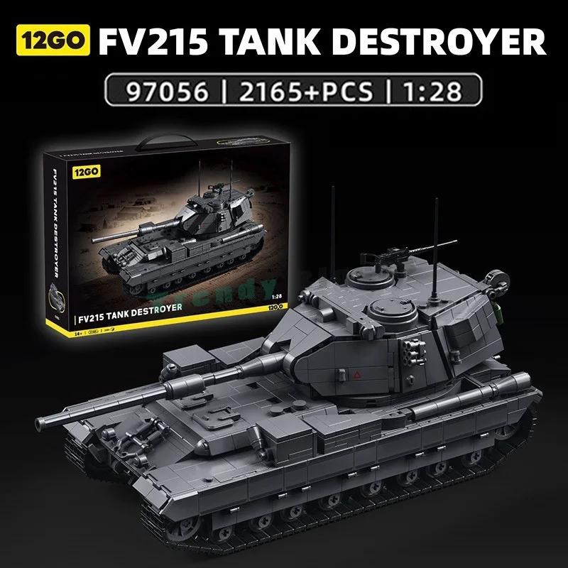2165PCS Heavy Tank Building Blocks,Creative Vehicle,Room Decor,Puzzle Collectible Boys Assembly Car DIY Toys,Birthday Ideal Gift