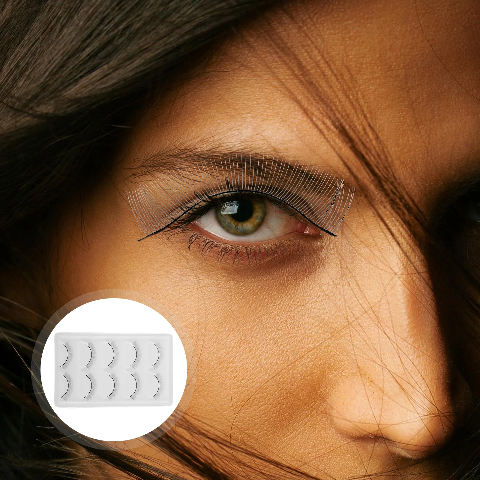 

10pcs Practice Lashes For Eyelash Extensions: Natural Look Training Support Soft Synthetic Fibers Easy Application Beginners