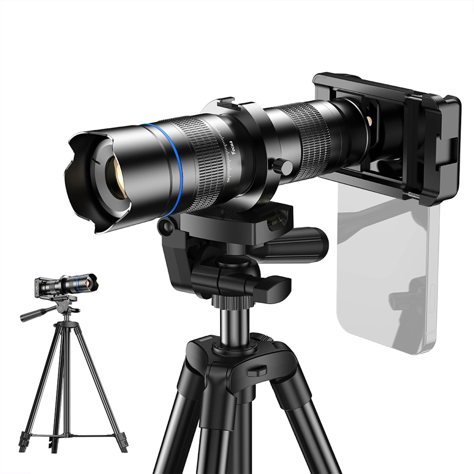 

【New】APEXEL APL-20-40XCR50 20-40X Zoom Monocular Telescope 50mm Metal Telephoto Lens 4K HD Multi-layer Coating with Tripod Stand