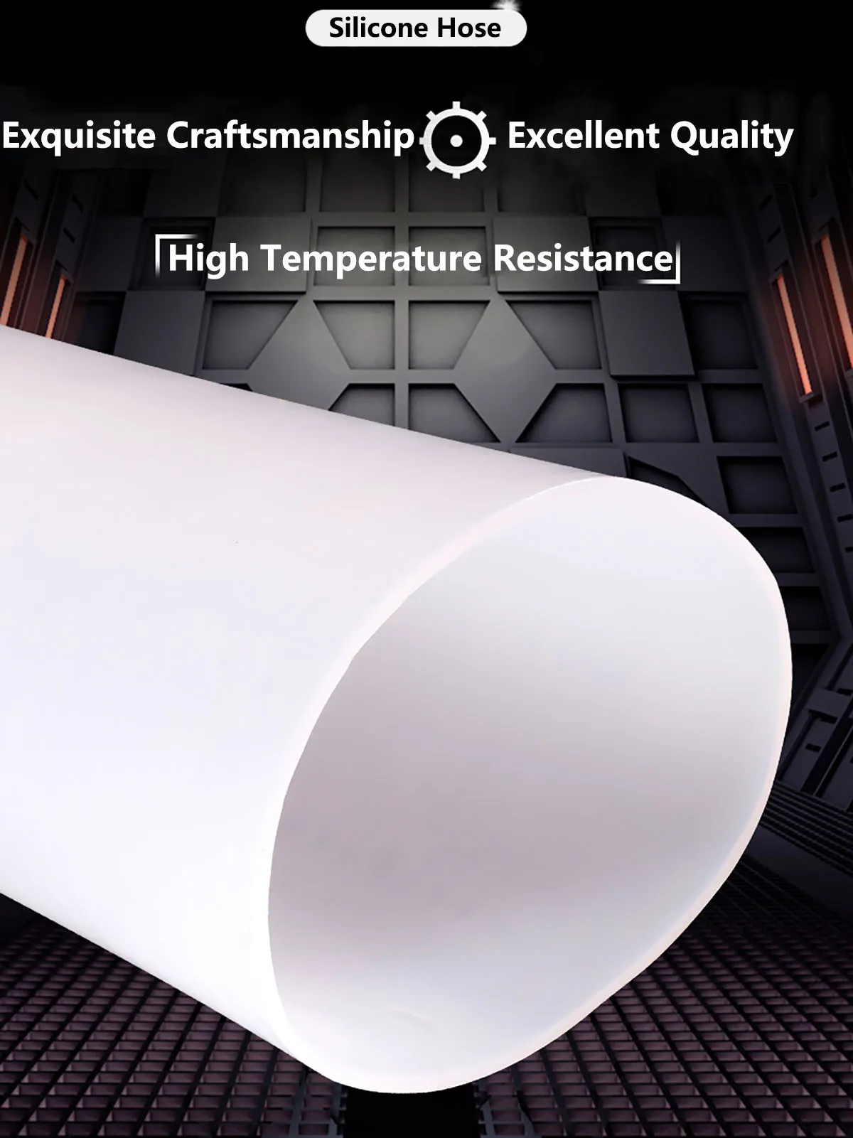 

1 Meter Thickness 2mm Oversize Pipe Large Tube Inner Dia 20-1000mm Industrial Grade High Temp Resistant Silicone Rubber Hose