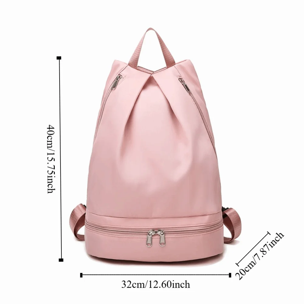 Waterproof Wet Dry Separation Fitness Bag Zip Backpack Large Capacity Swimming Bag Splashproof Multifunction